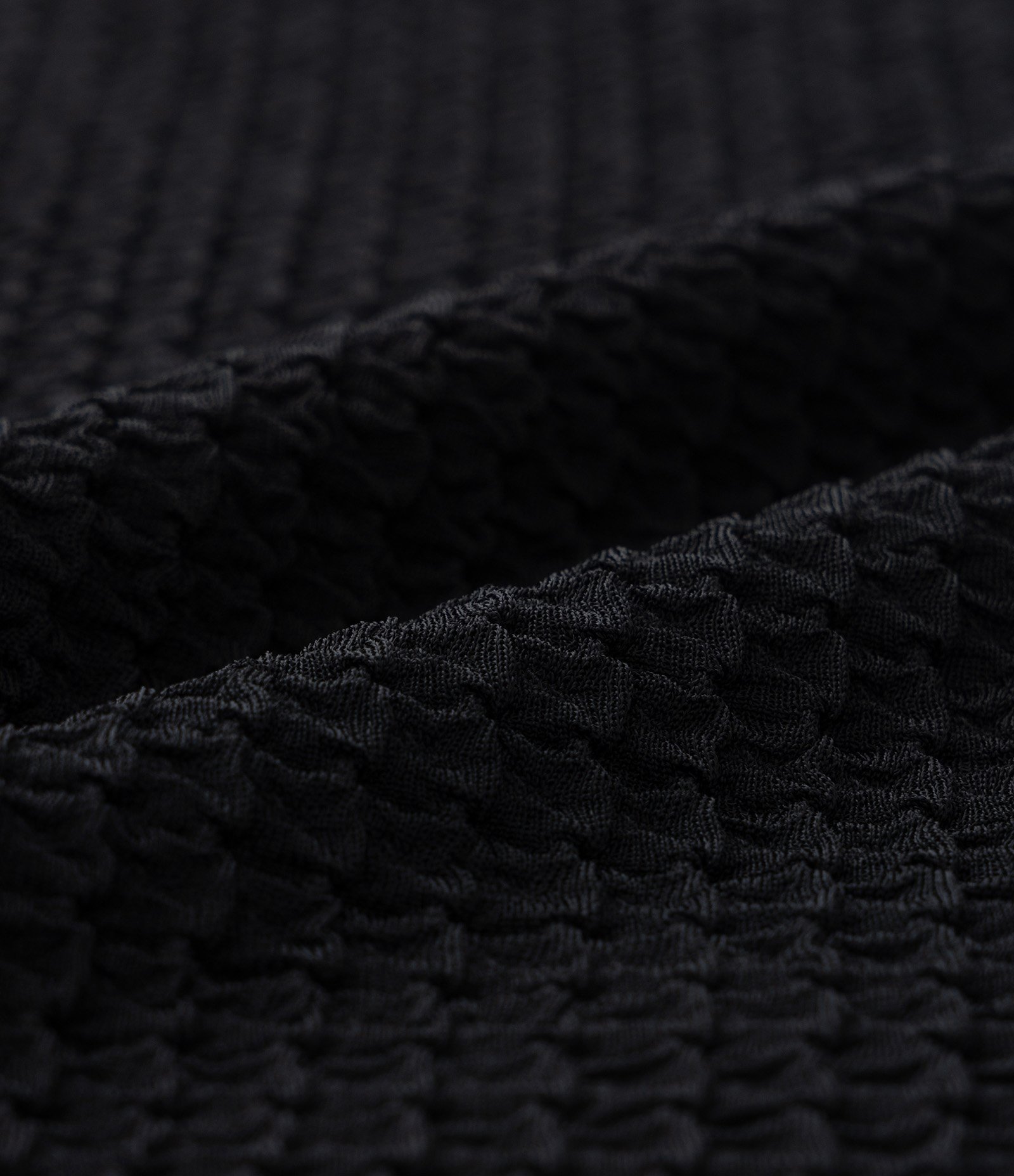 Blusa Regata com Gola Alta e Textura Curve & Plus Size Preto 6