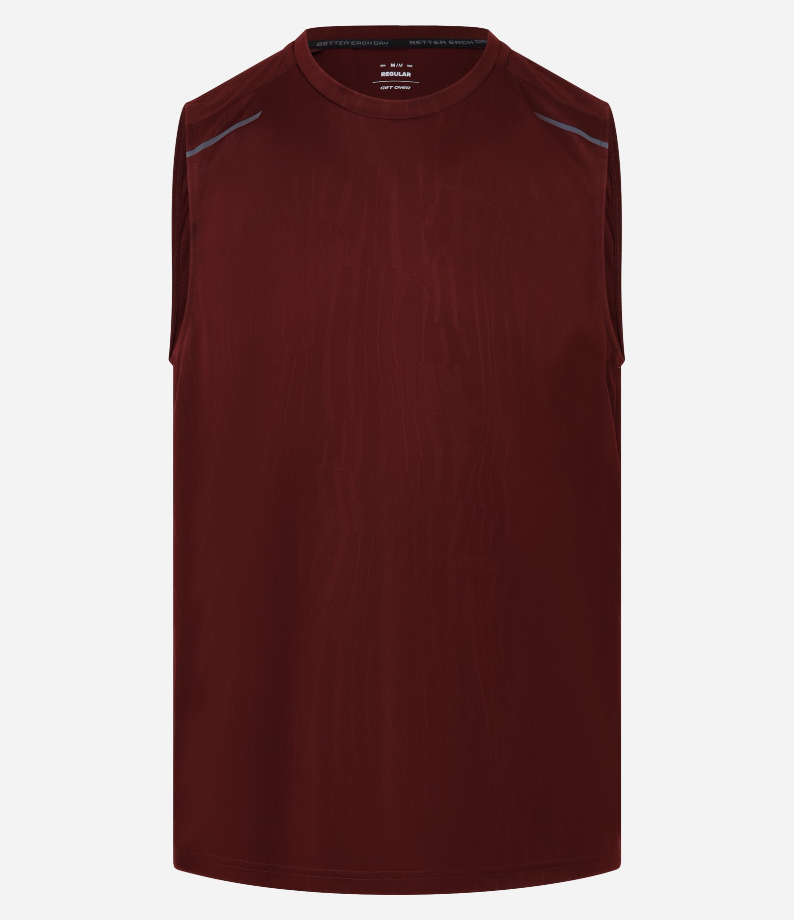 Regata Esportiva com Tecnologia Dry e Estampa Heat Print Vinho 6