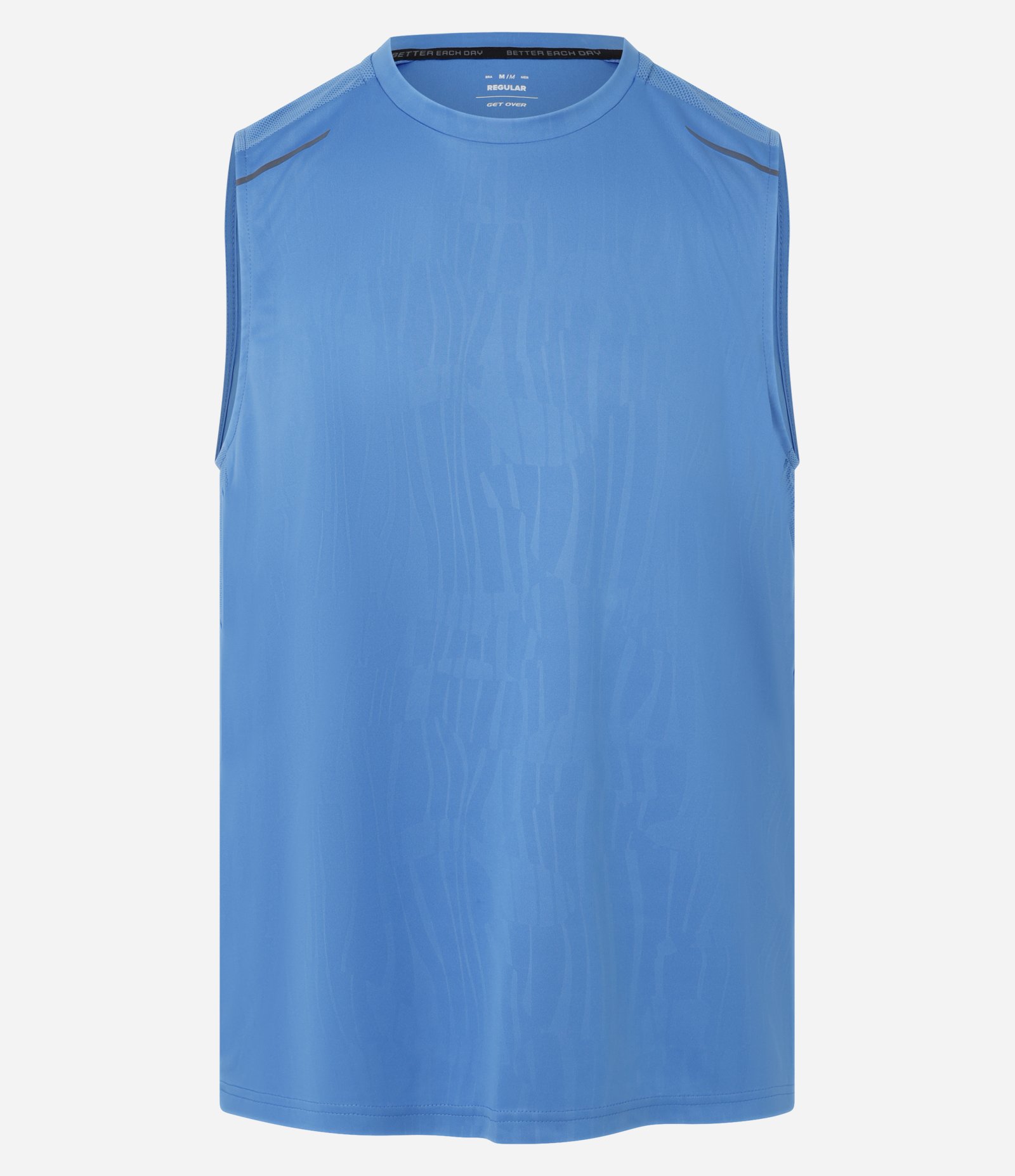 Regata Esportiva com Tecnologia Dry e Estampa Heat Print Azul 7