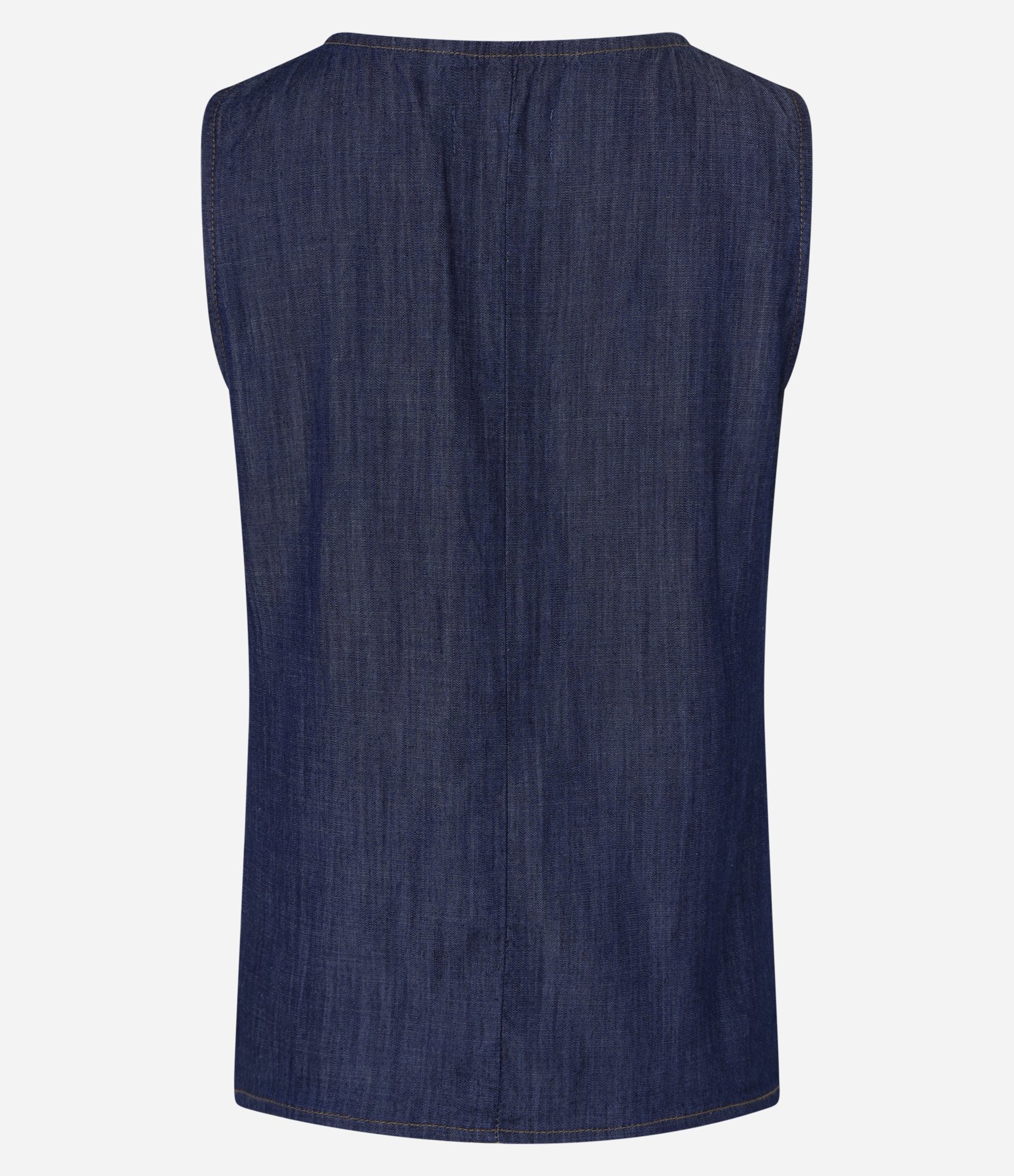 Regata Regular em Jeans Soltinha Azul 6