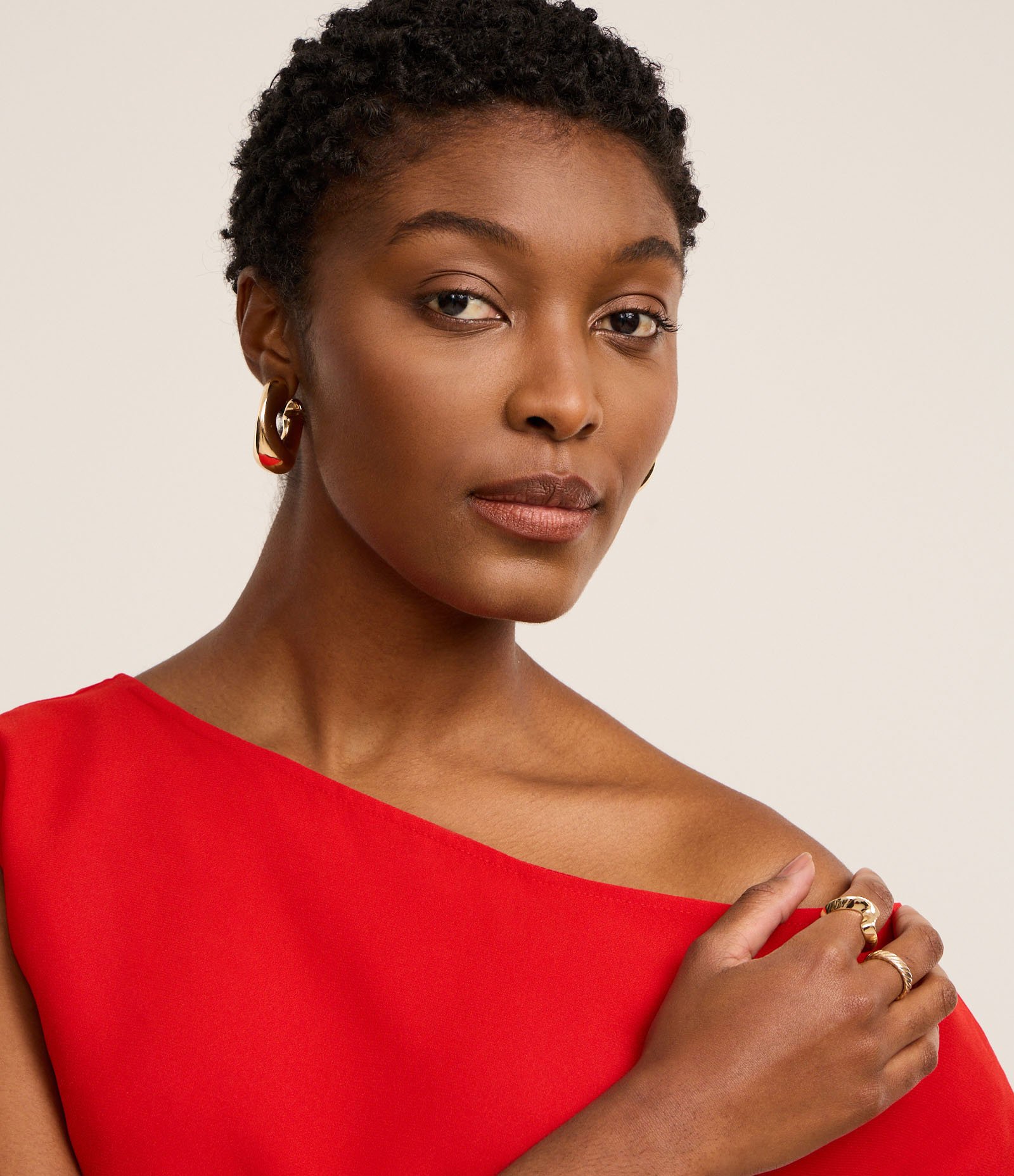 Blusa Alfaiatada com Decote Ombro Só Laranja 4