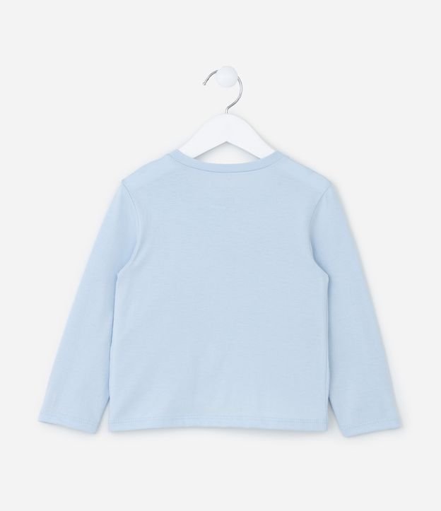 Blusa Infantil com Estampa de Coração e Flores com Brilhos - Tam 1 a 6 Anos