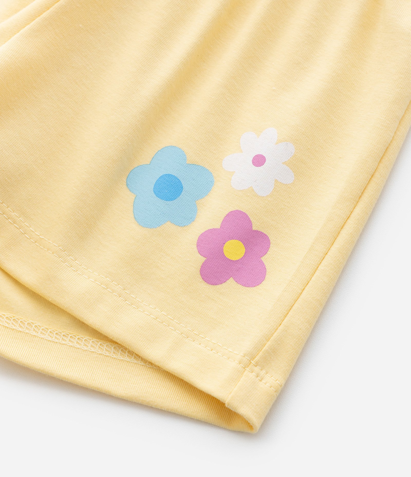 Short Clochard Infantil com Estampa Centopéia - Tam 1 a 6 Anos Amarelo 4