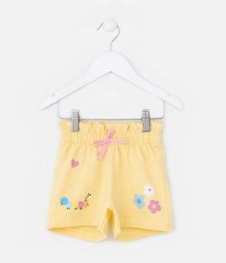 Short Clochard Infantil com Estampa Centopéia - Tam 1 a 6 Anos