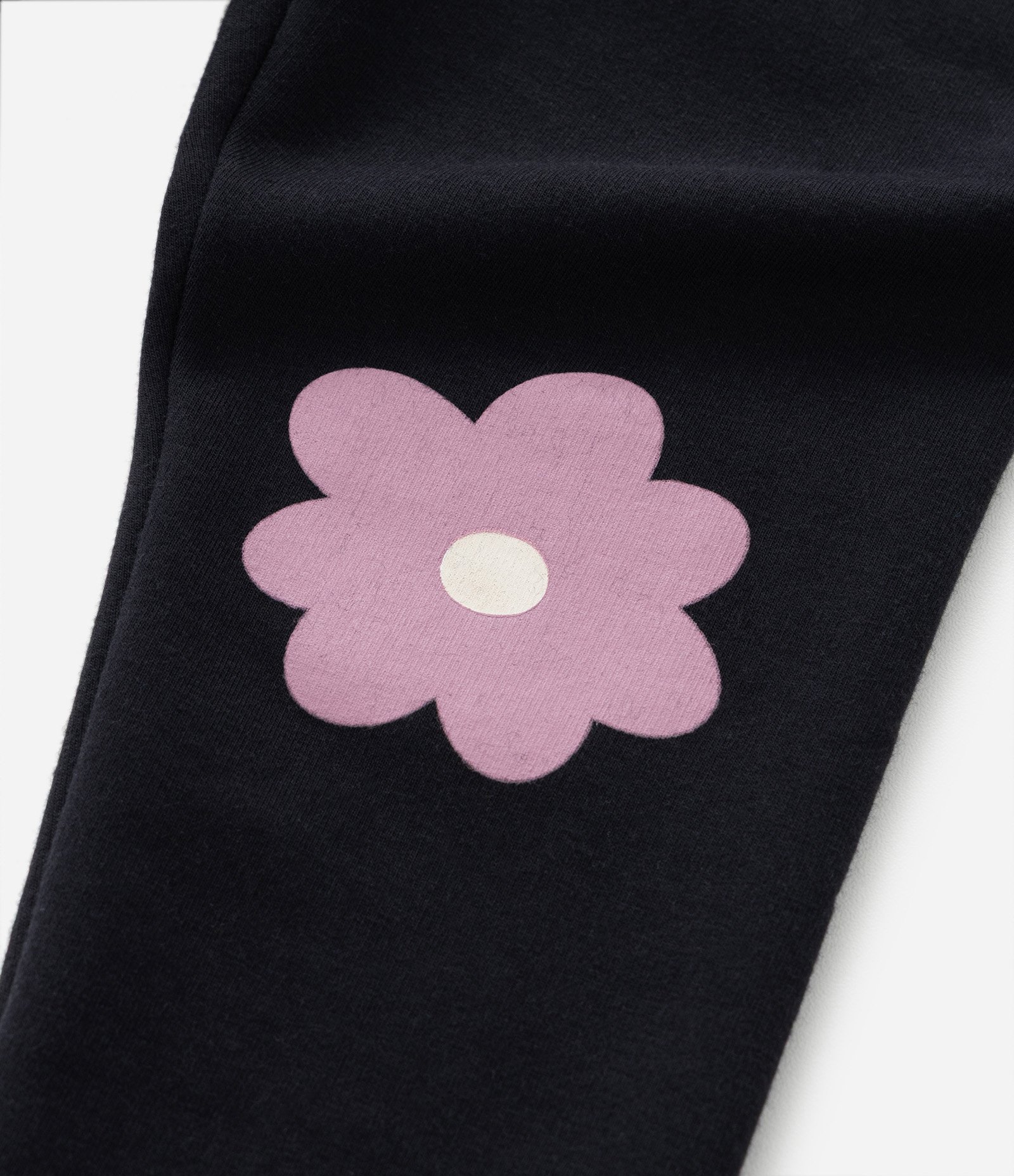 Calça Legging Infantil com Estampa Florzinha - Tam 1 a 6 Anos Preto 5