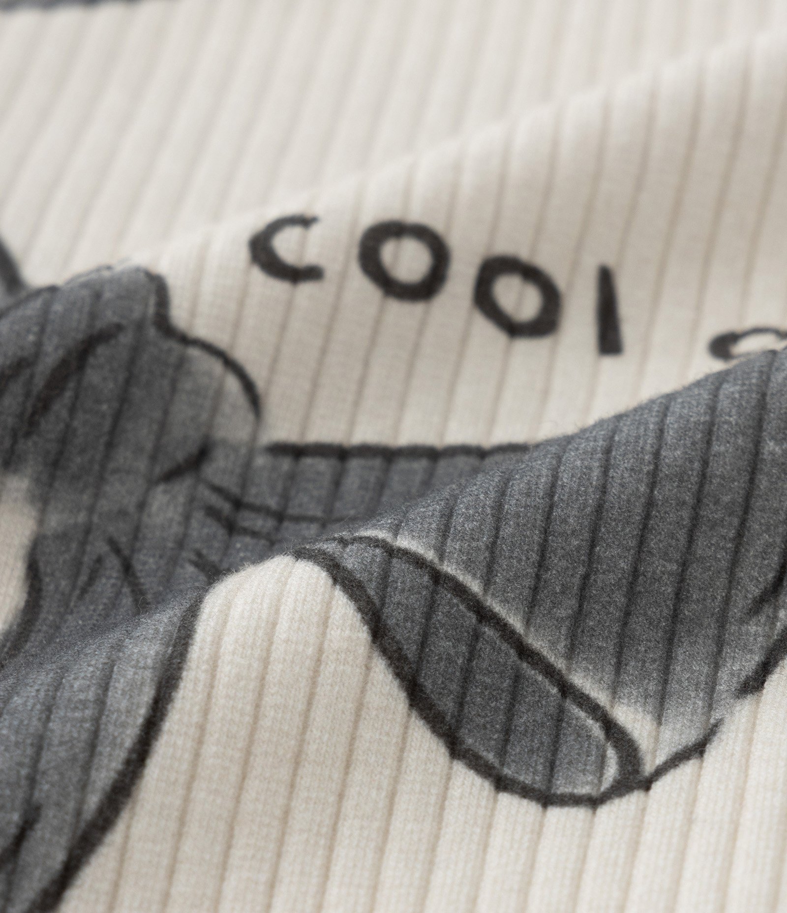 Calça Legging Infantil Canelada com Estampa Laços - Tam 1 a 6 Anos Bege/Cinza 3