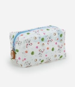 Nécessaire Retangular Média com Estampa de Porquinho