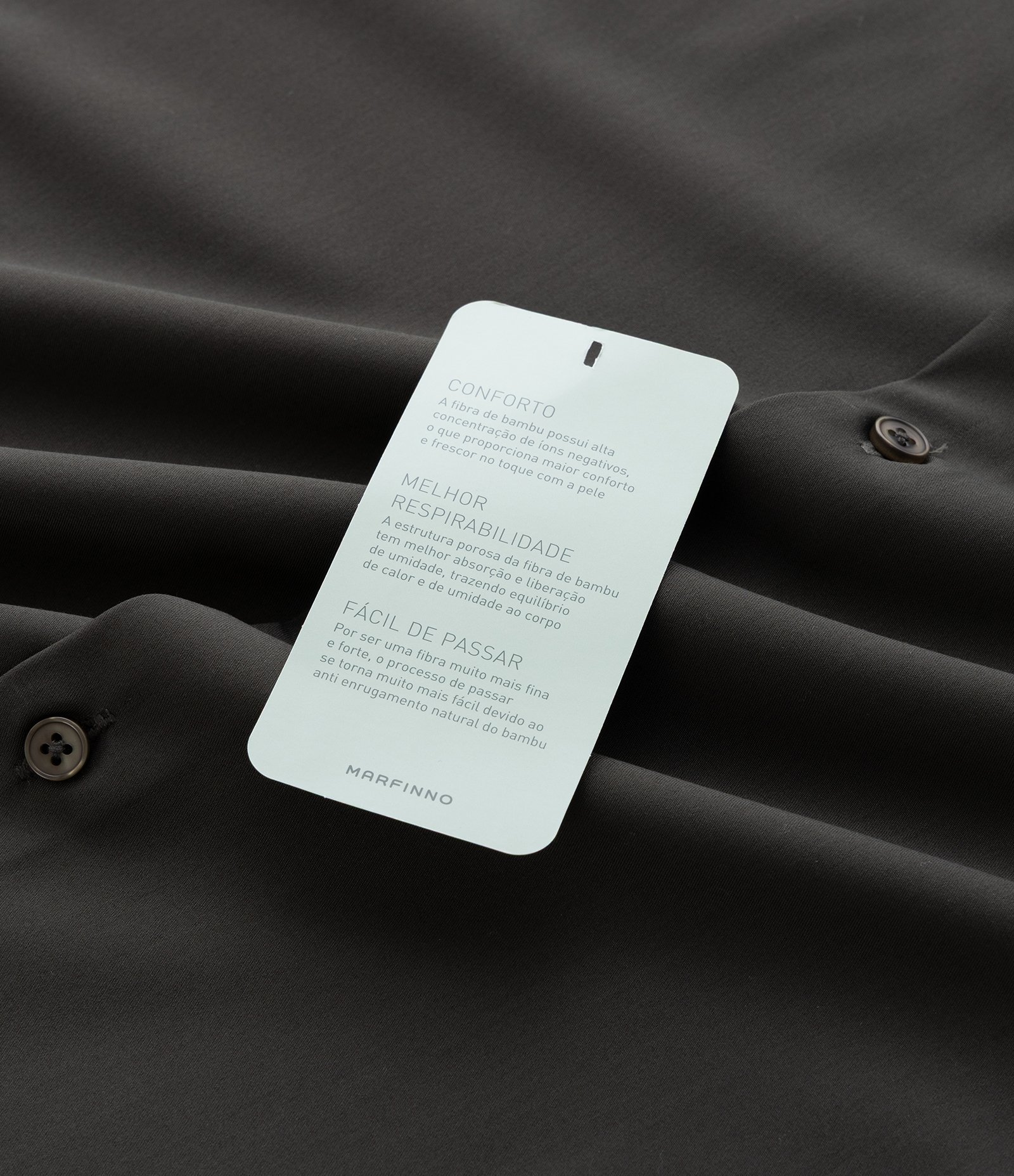 Camisa Slim em Fibra de Bambu Verde 11