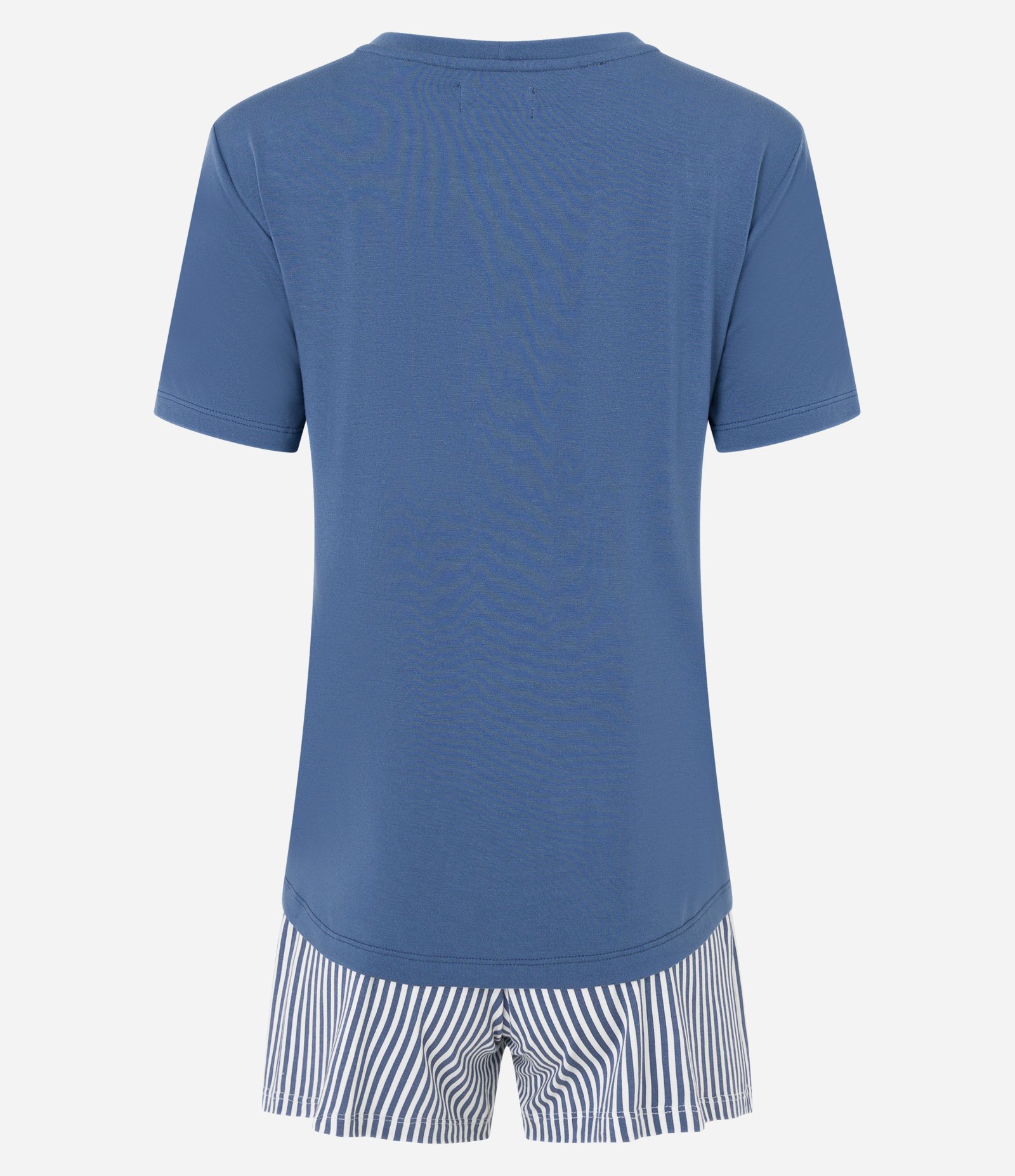 Pijama Short Doll com Estampa Lettering Chase The Sun Azul 6