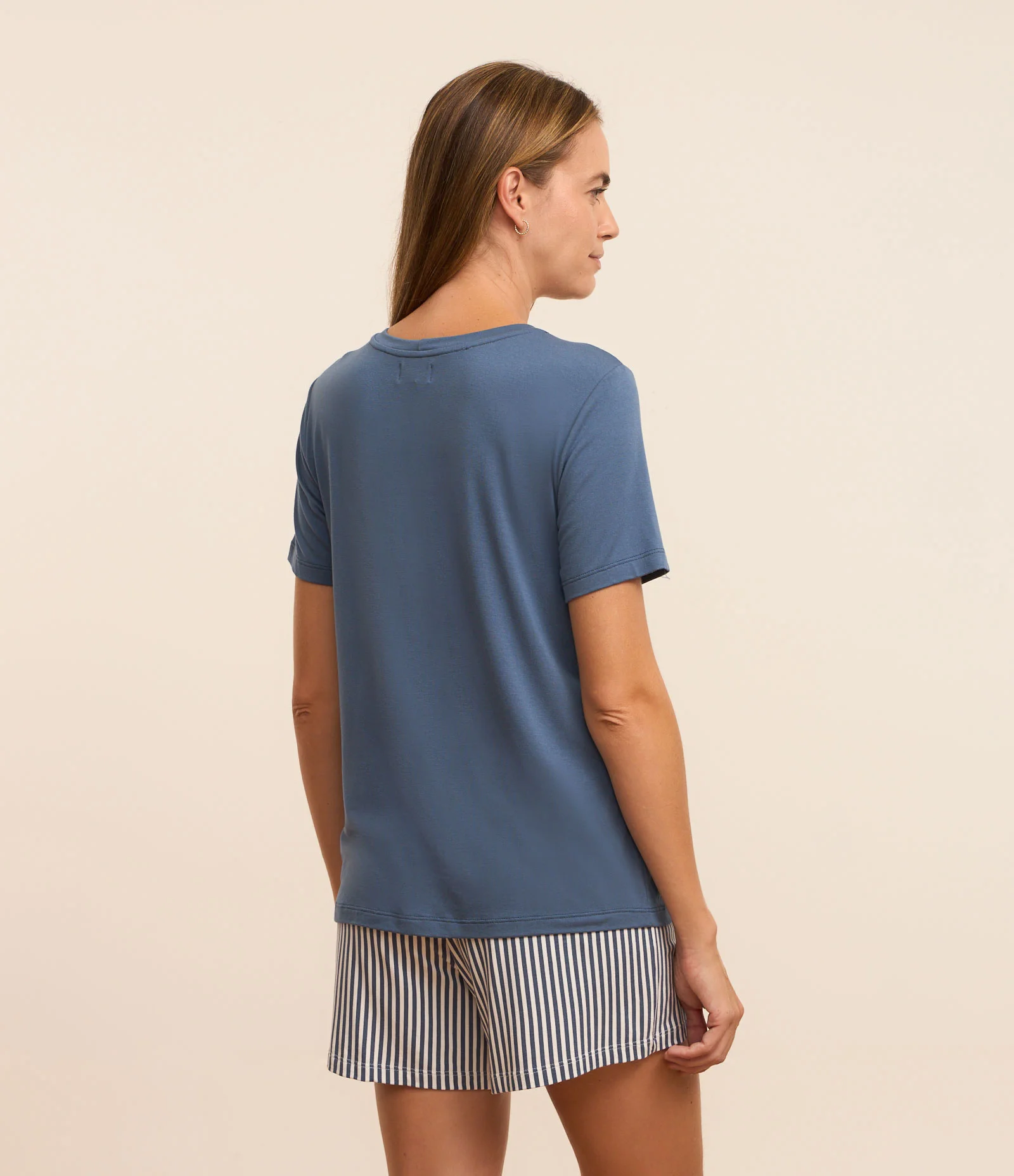 Pijama Short Doll com Estampa Lettering Chase The Sun Azul 2