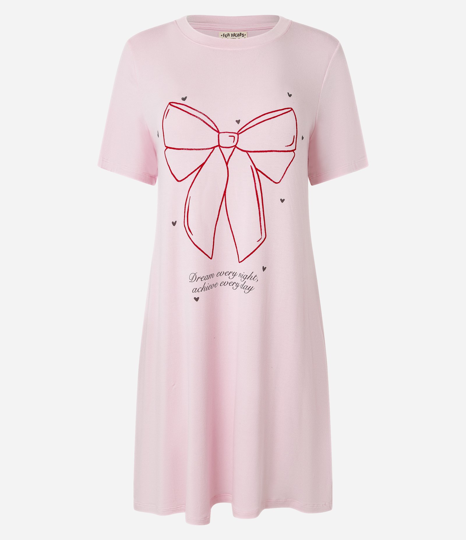 Camisola Curta em Viscose com Estampa de Laço Dream Rosa 3