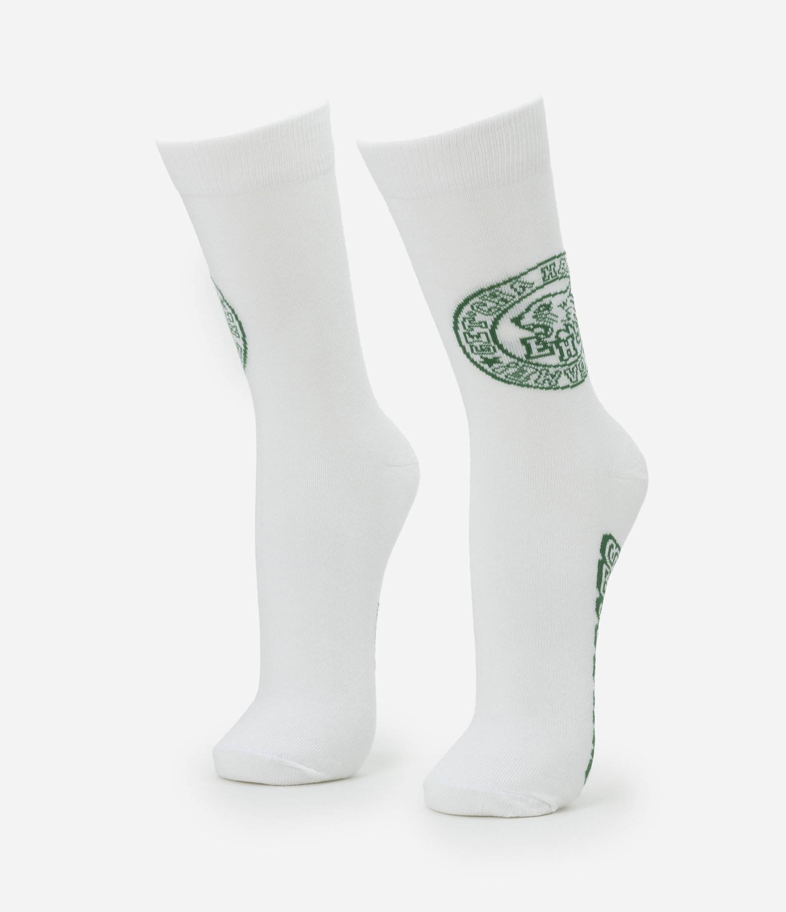 Meia Cano Alto em  Algodão com Estampa High School Musical Wildcats Branco 1