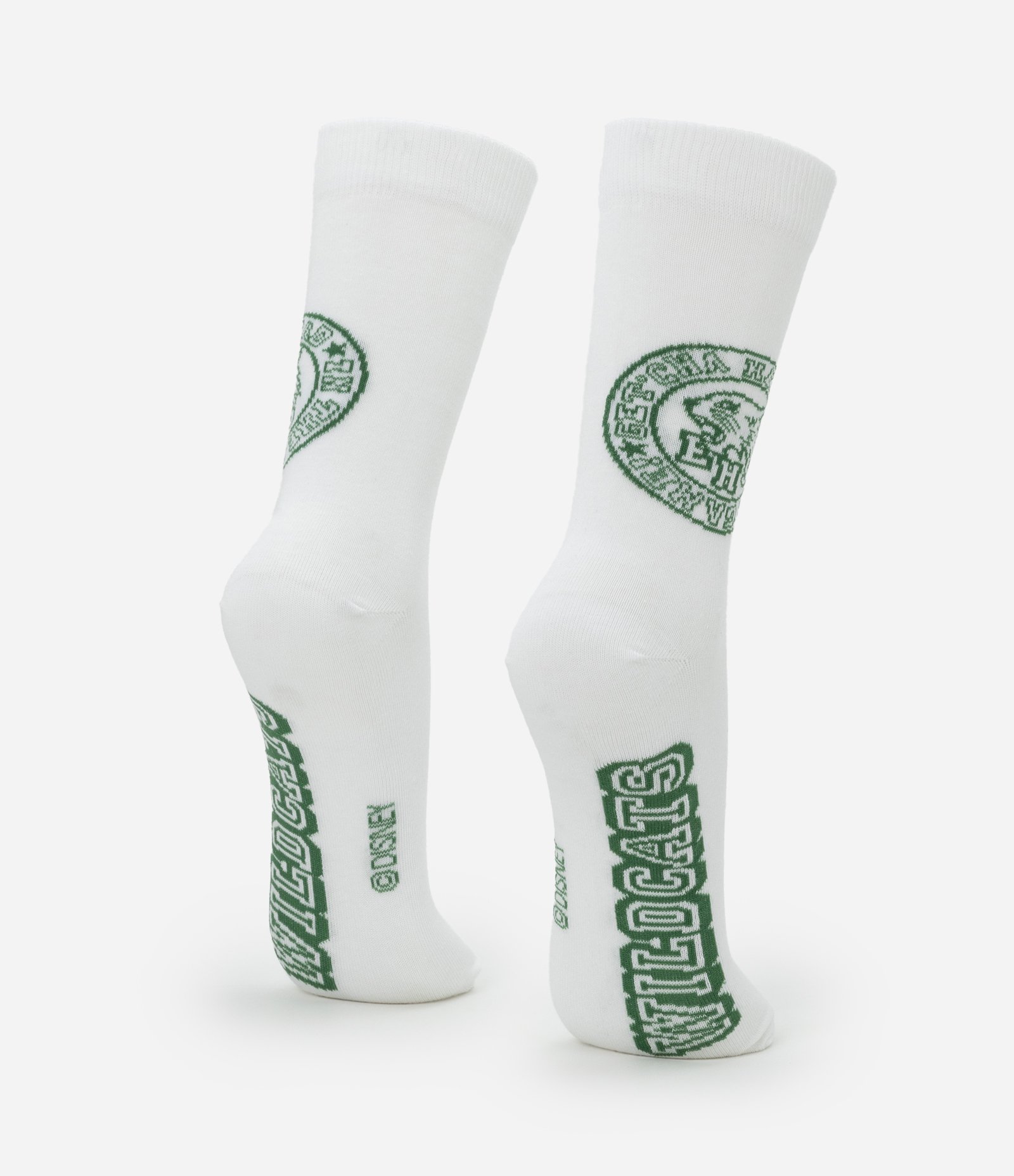 Meia Cano Alto em  Algodão com Estampa High School Musical Wildcats Branco 3