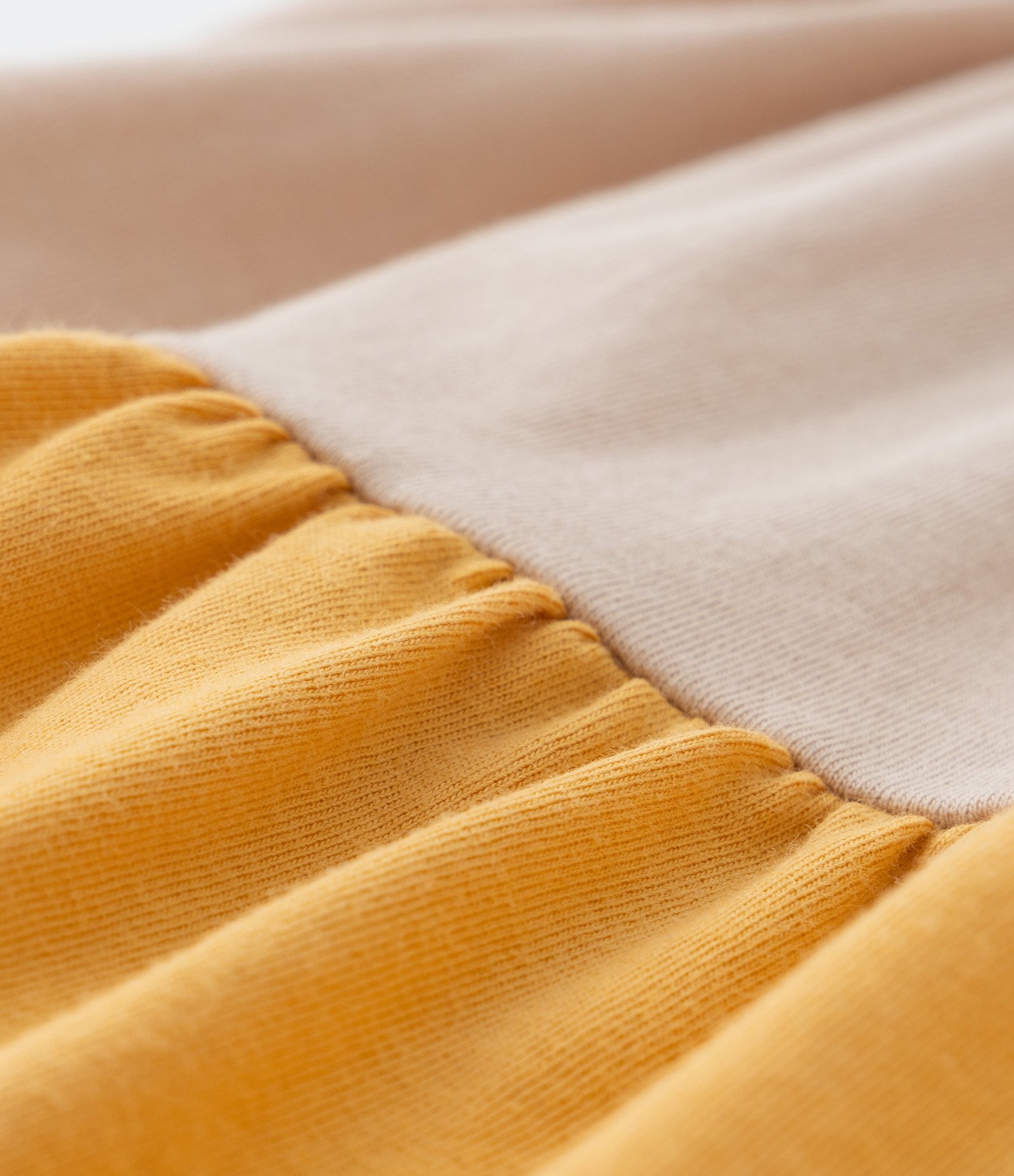 Vestido Marias Infantil com Lacinho Aplicado - Tam 0 a 18 meses Bege/Marrom/Amarelo 4