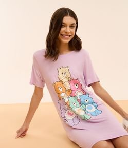 Camisola T-shirt em Viscose com Estampa dos Ursinhos Carinhosos