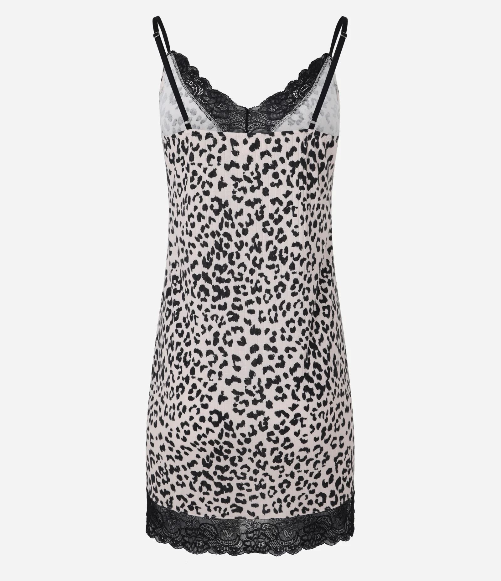 Camisola Curta Estampada de Onça com Renda no Decote Multicores 3