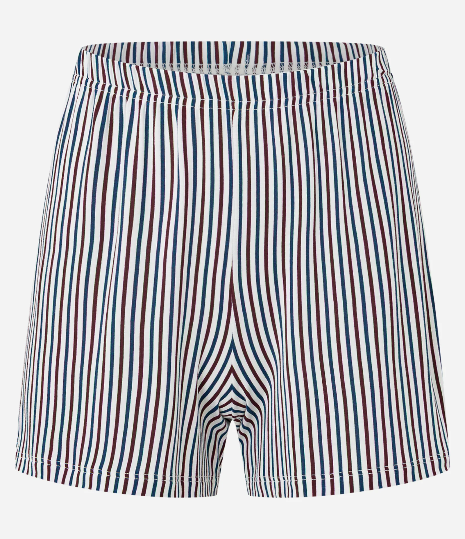 Pijama Short Doll Estampa Listras e Coração Off White 5