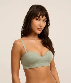 Sutiã Tomara que Caia com Bojo em Poliamida Texturizada Seamless