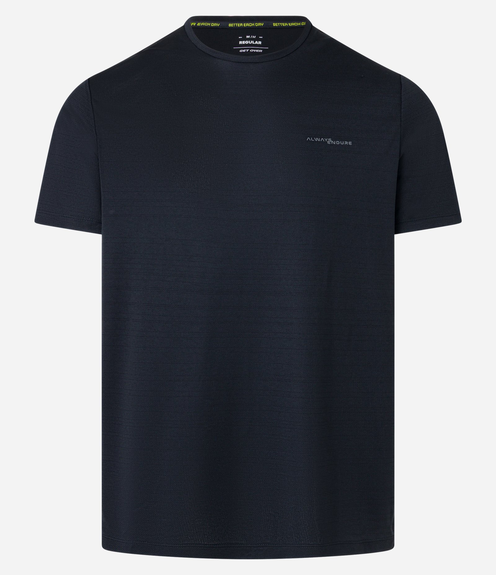 Camiseta Esportiva com Tecnologia Dry e Estampa Refletiva Preto 5