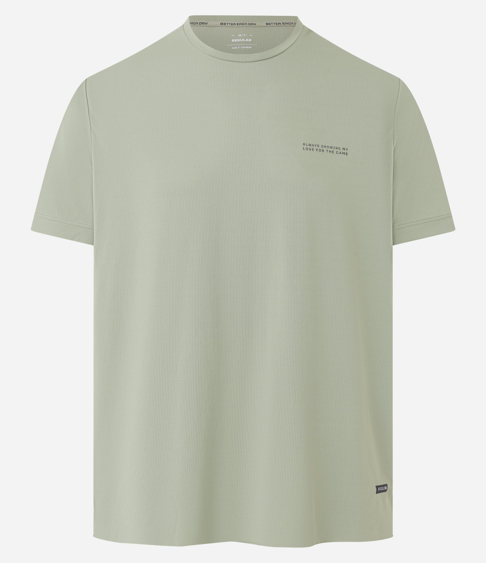 Camiseta Esportiva em Tecnologia Dry com Estampa Lettering Texturizada Verde 8