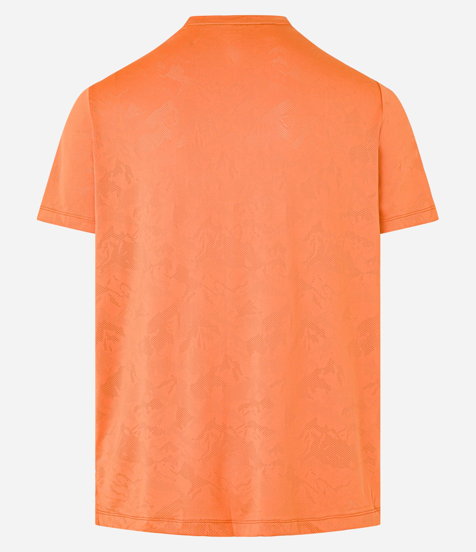 Camiseta Esportiva em Tecnologia Dry com Estampa Jacquard Laranja 9