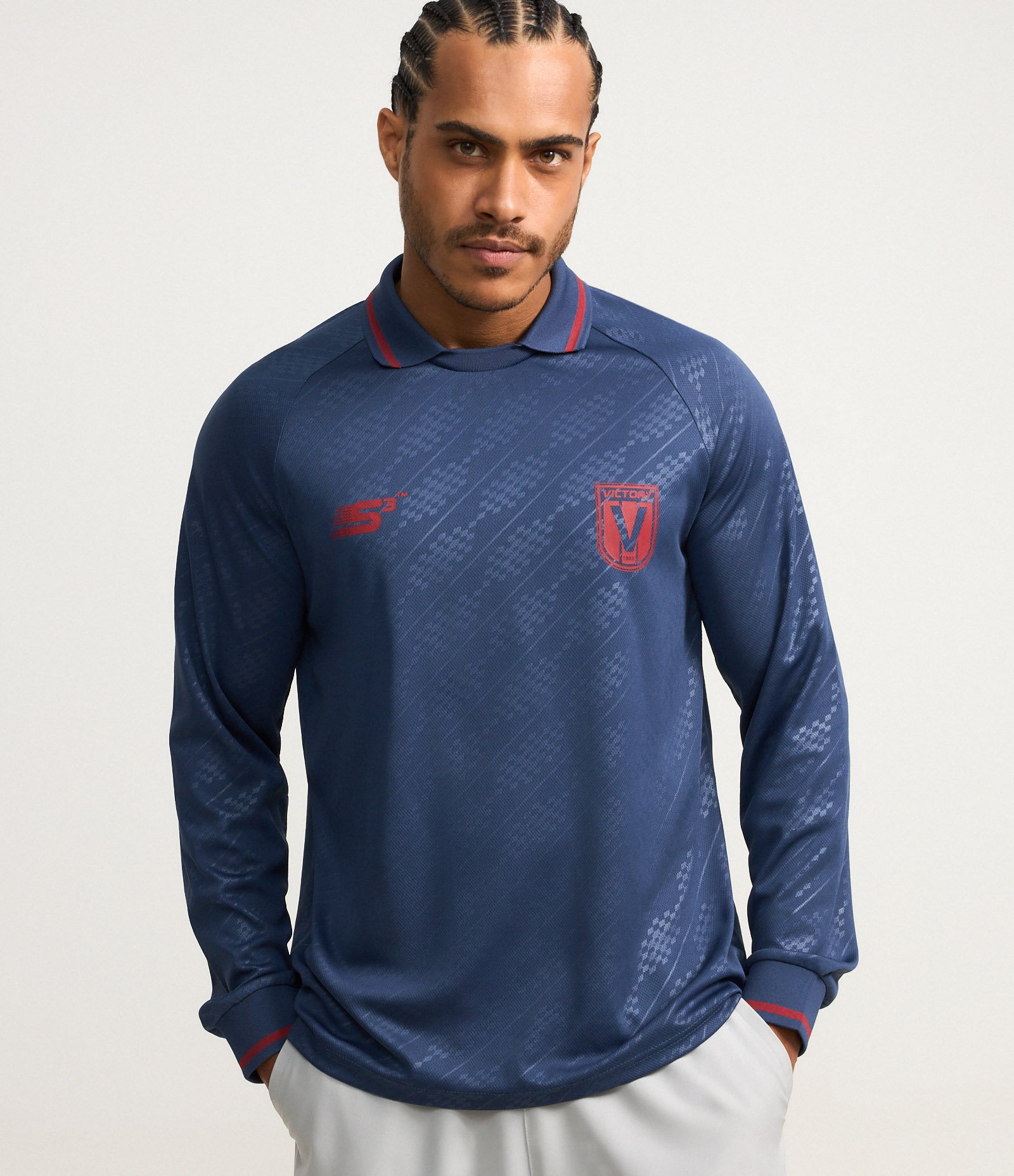 Camisa com Gola Polo em Tecnologia Dry e Estampa Heatprint Azul 1