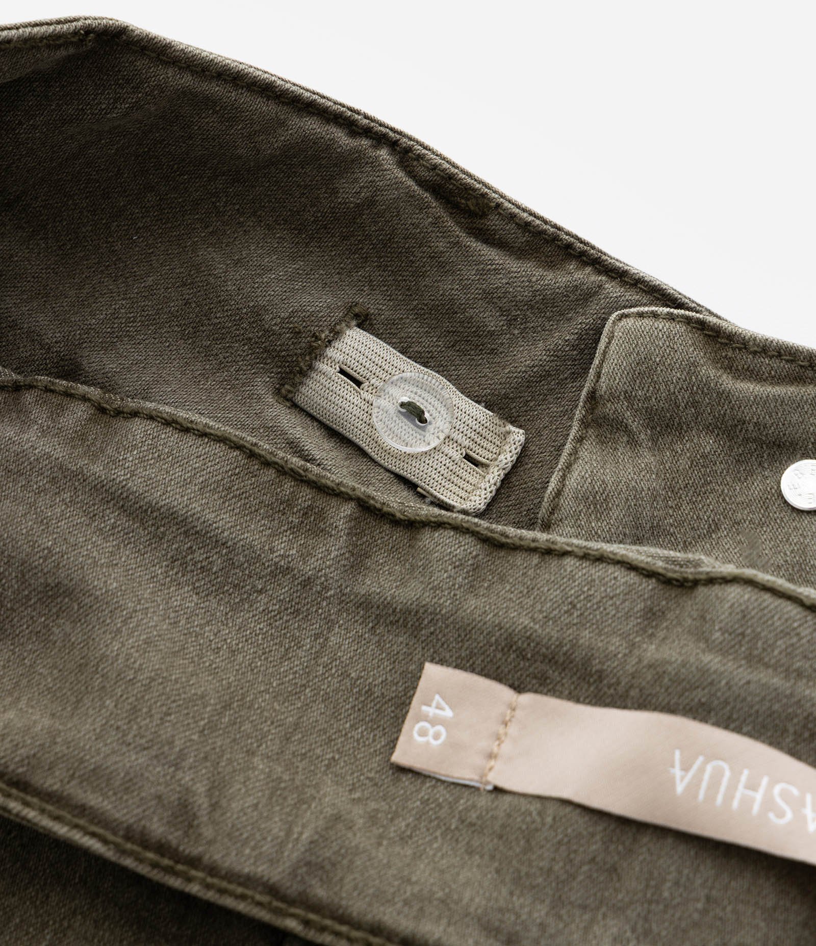 Calça Flare em Sarja com Cós Largo Curve & Plus Size Verde 9