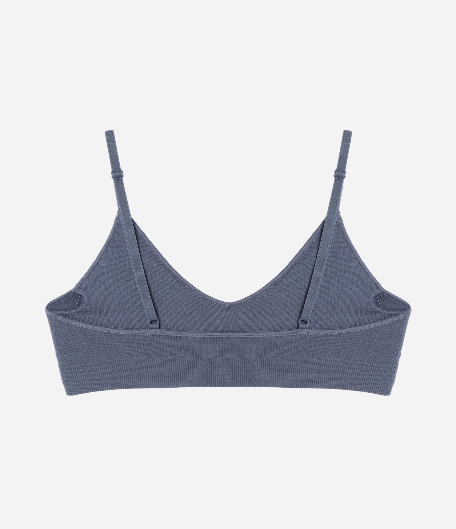 Sutiã Top Comfy Seamless Texturizado com Etiqueta LOV e Bojo Removível Cinza 5