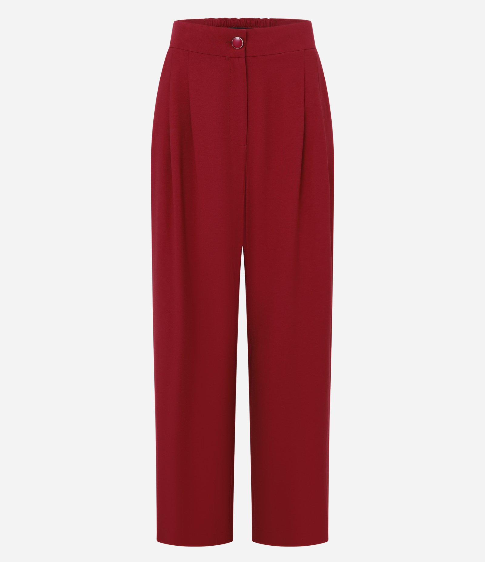 Calça Wide Leg Alfaiatada em Vicose com Pregas Vermelho 6