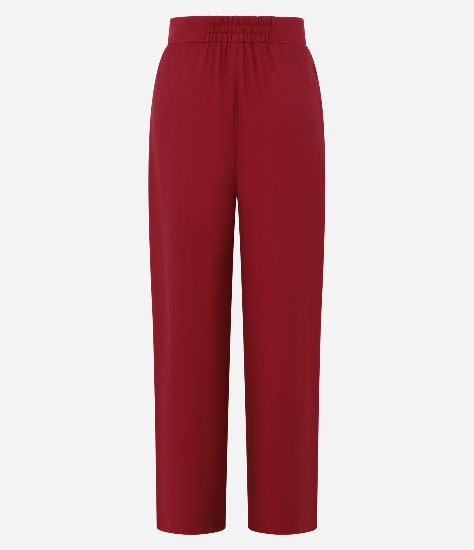 Calça Wide Leg Alfaiatada em Vicose com Pregas Vermelho 7