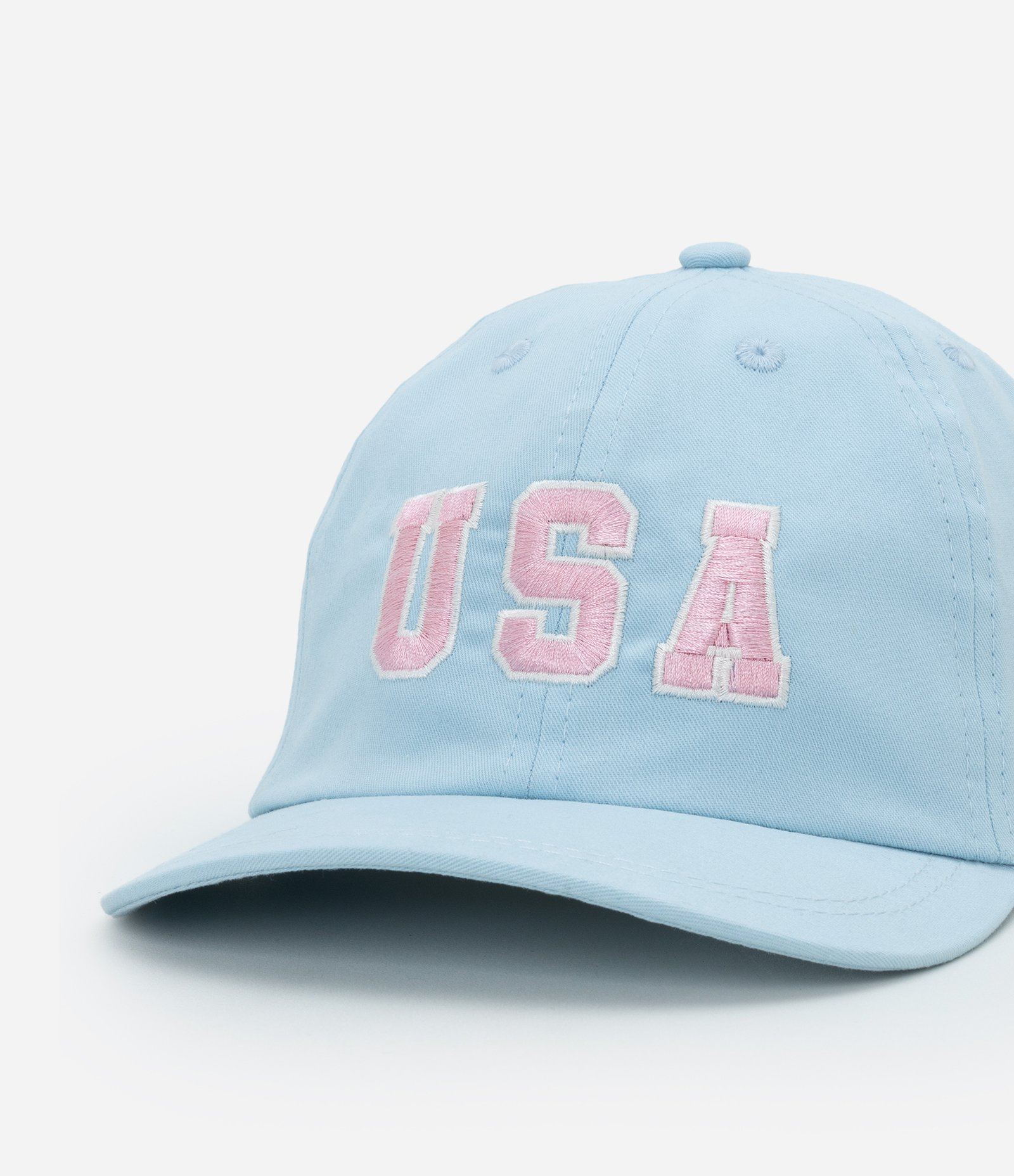 Boné Infantil Aba Reta com Bordado USA - Tam Único Azul 4