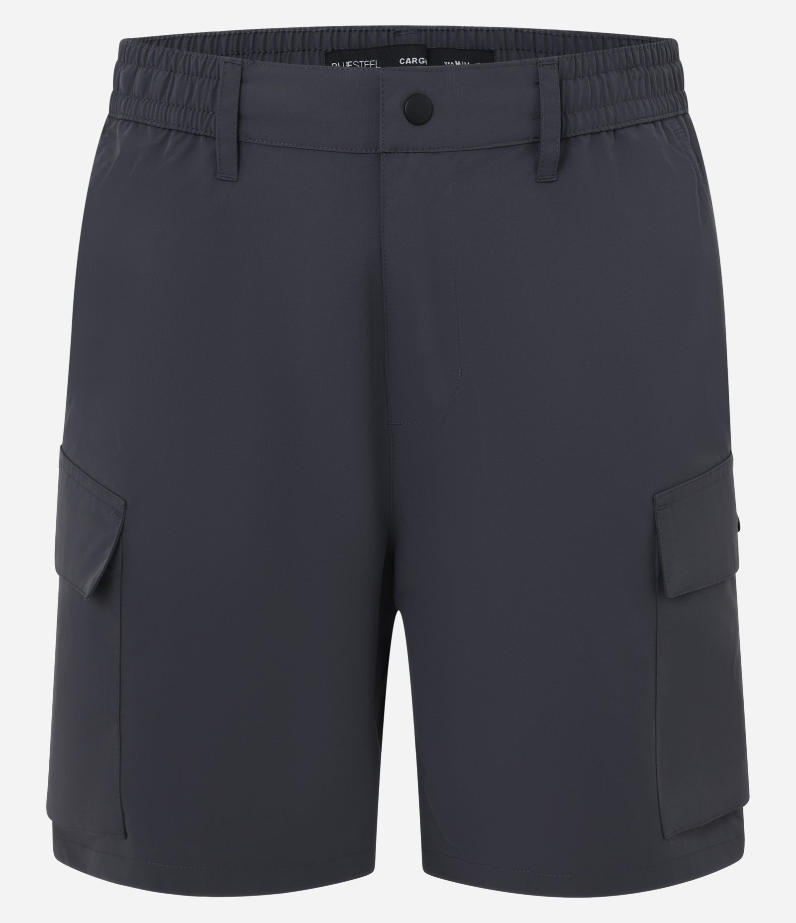 Bermuda Cargo com Cós Elástico e Bolsos Cinza 5