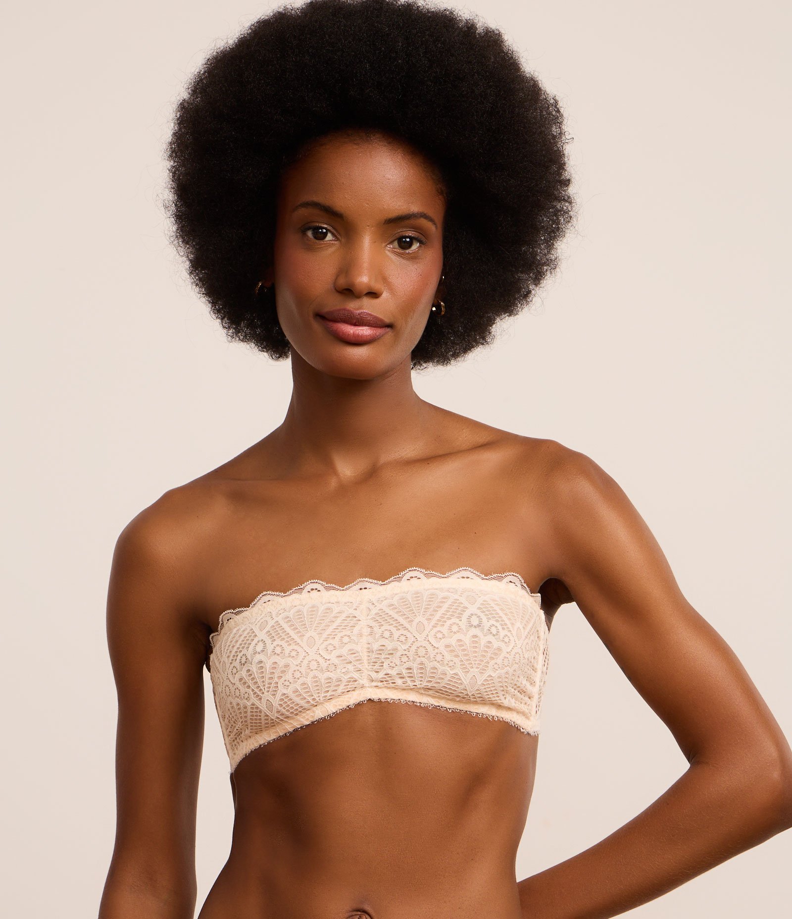 Sutiã sem Bojo em Renda Floral com Alças Removíveis Branco 2