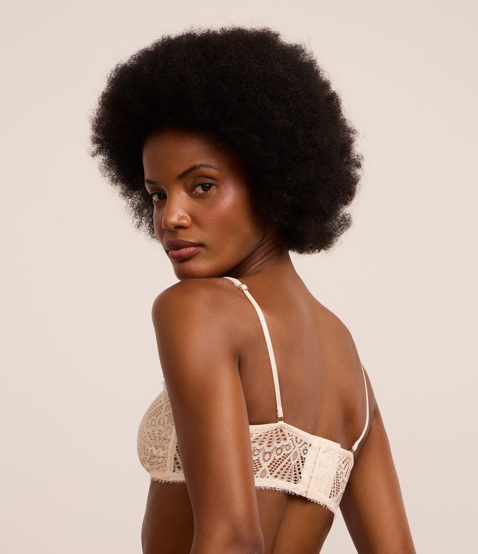 Sutiã sem Bojo em Renda Floral com Alças Removíveis Branco 5