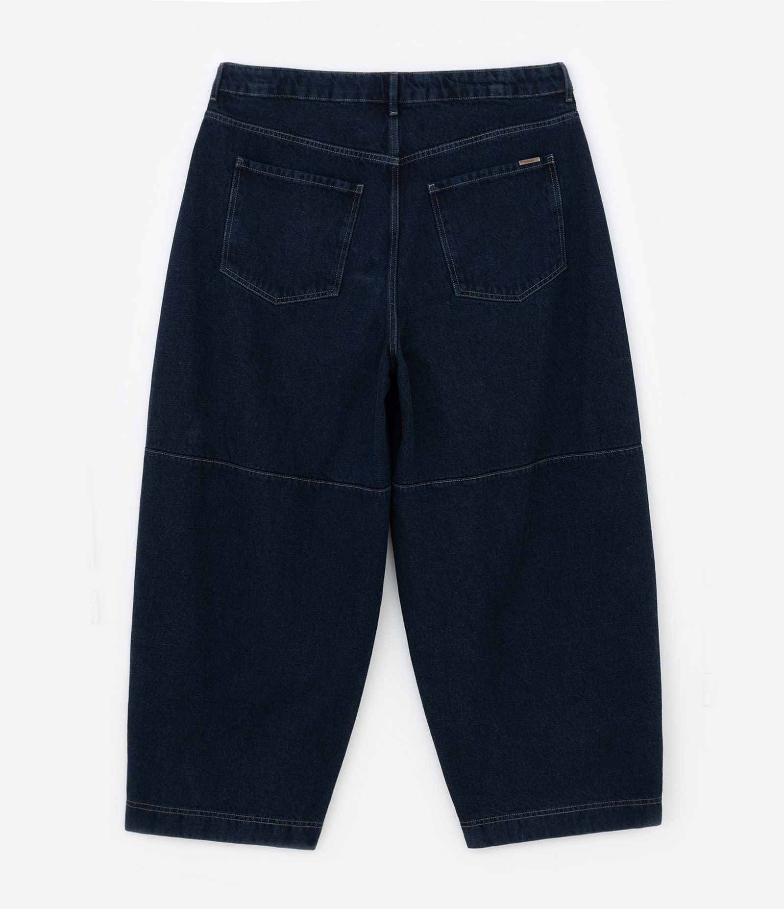 Calça Barrel em Jeans Amaciado Curve & Plus Size Azul 8