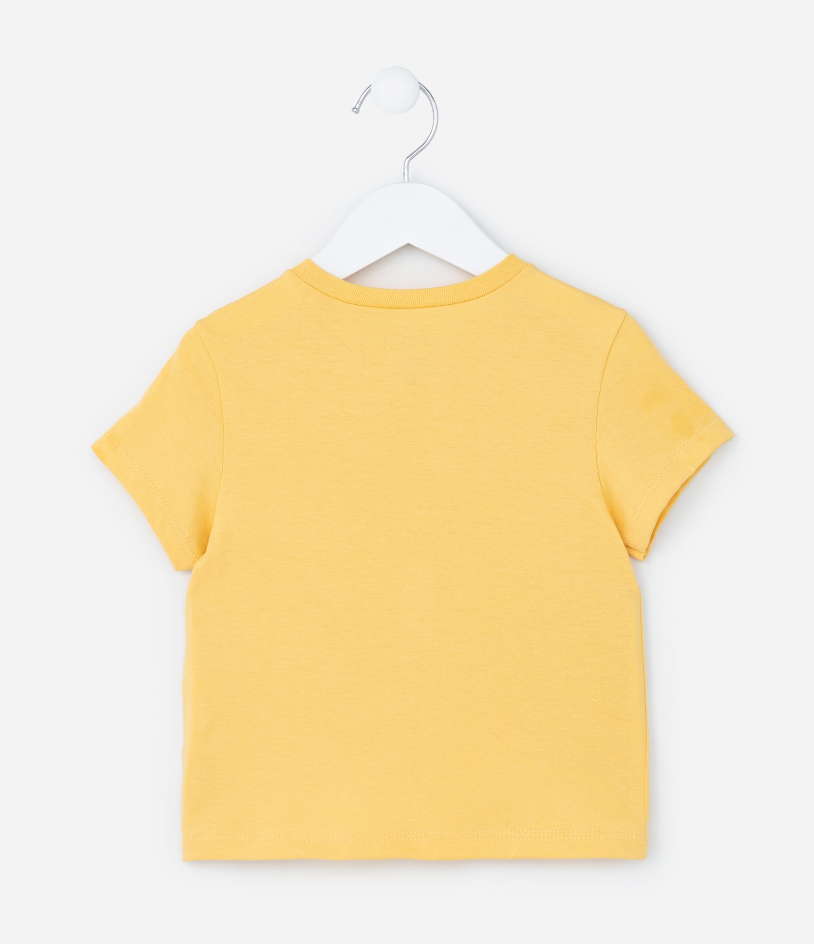 Blusa Infantil com Estampa de Florzinha - Tam 1 a 6 Anos Amarelo 2