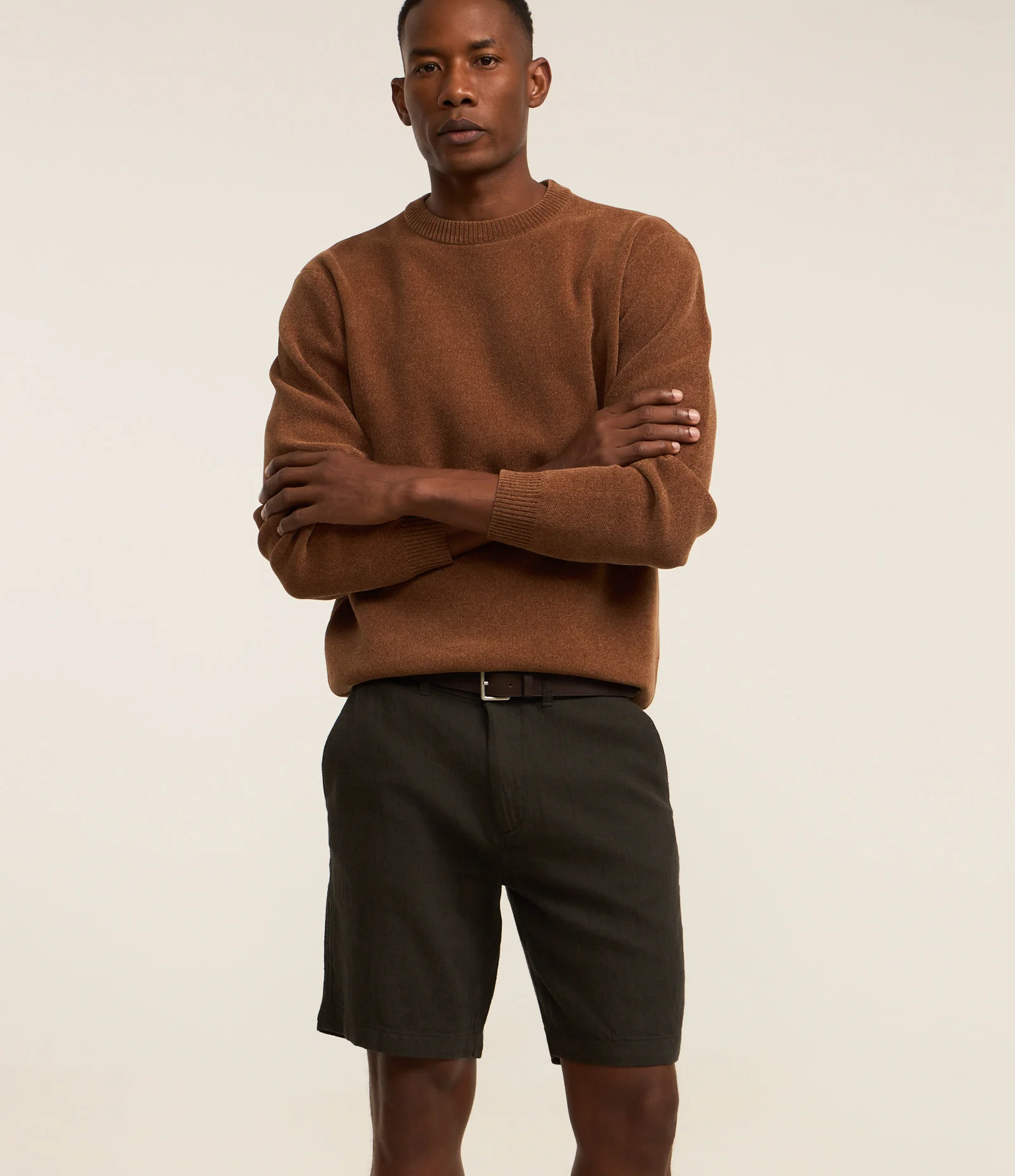 Bermuda Reta em Twill com Passante e Bolsos Verde 5