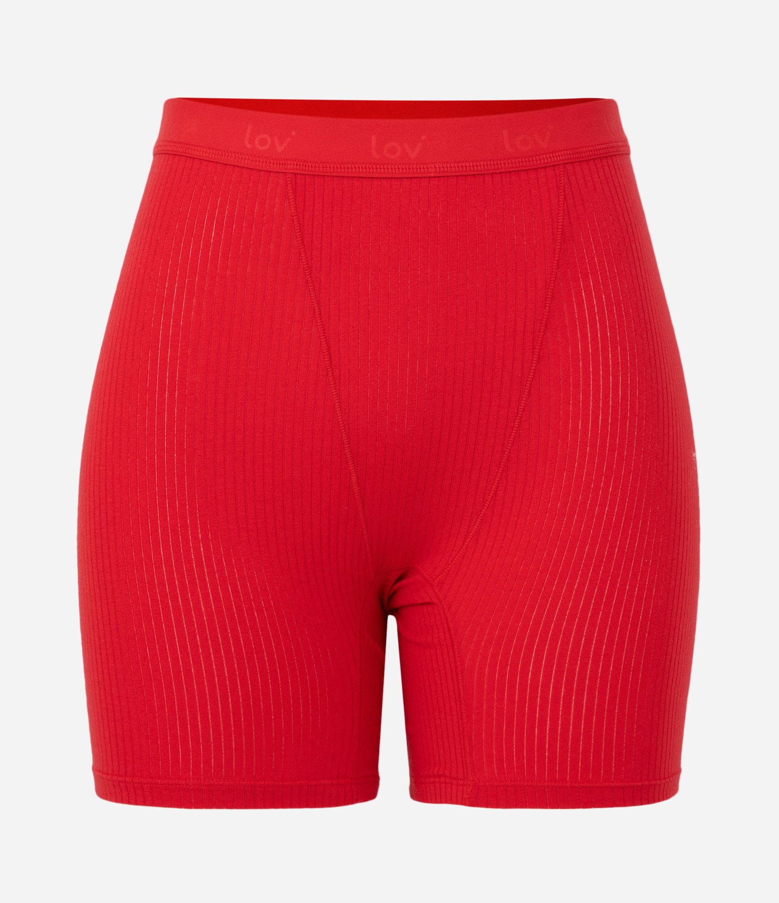 Bermuda Texturizada em Malha com Cós Elástico Vermelho 6