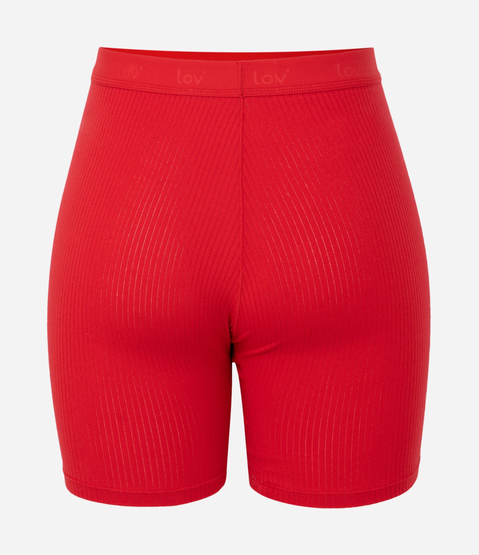 Bermuda Texturizada em Malha com Cós Elástico Vermelho 7