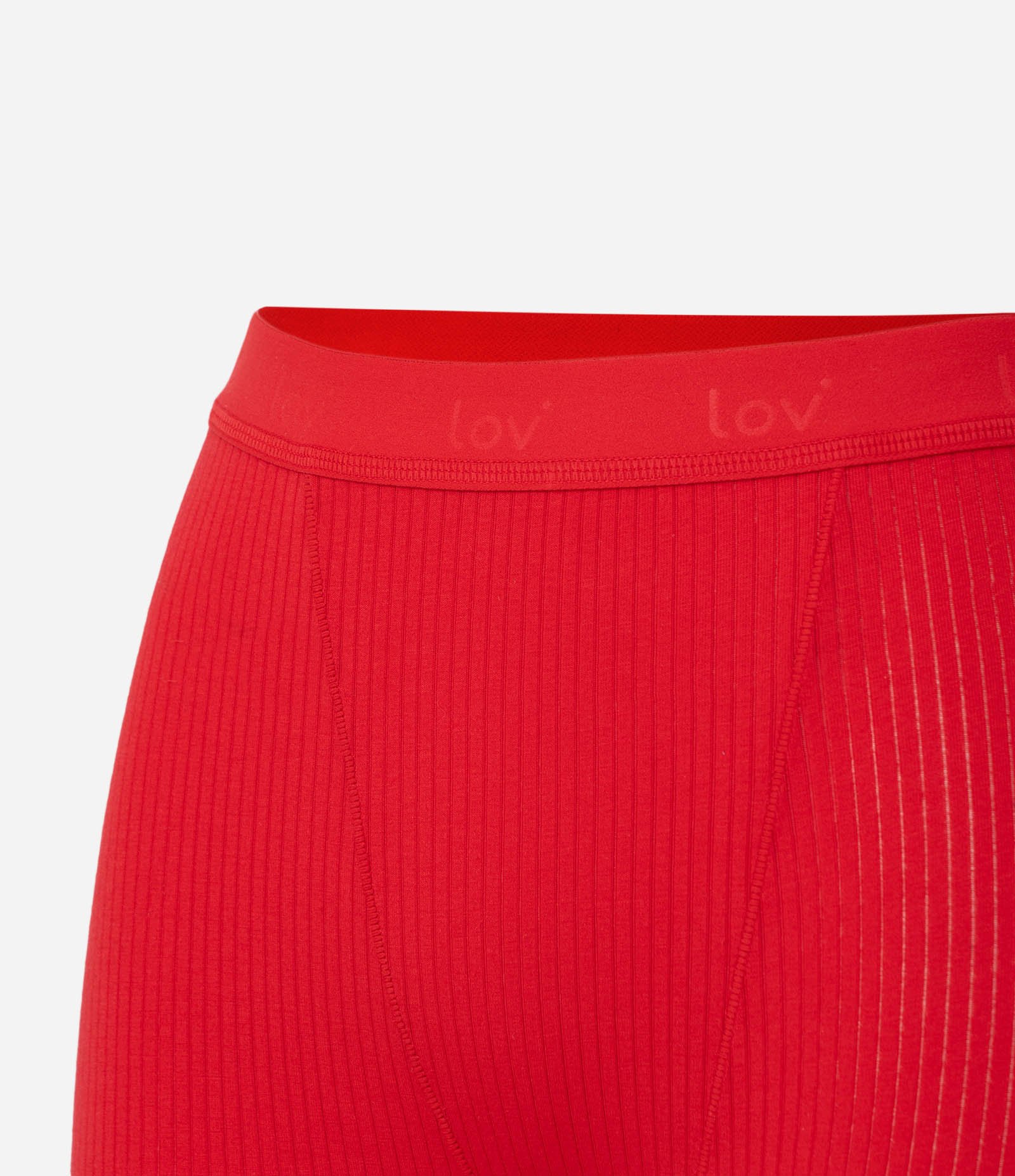 Bermuda Texturizada em Malha com Cós Elástico Vermelho 8