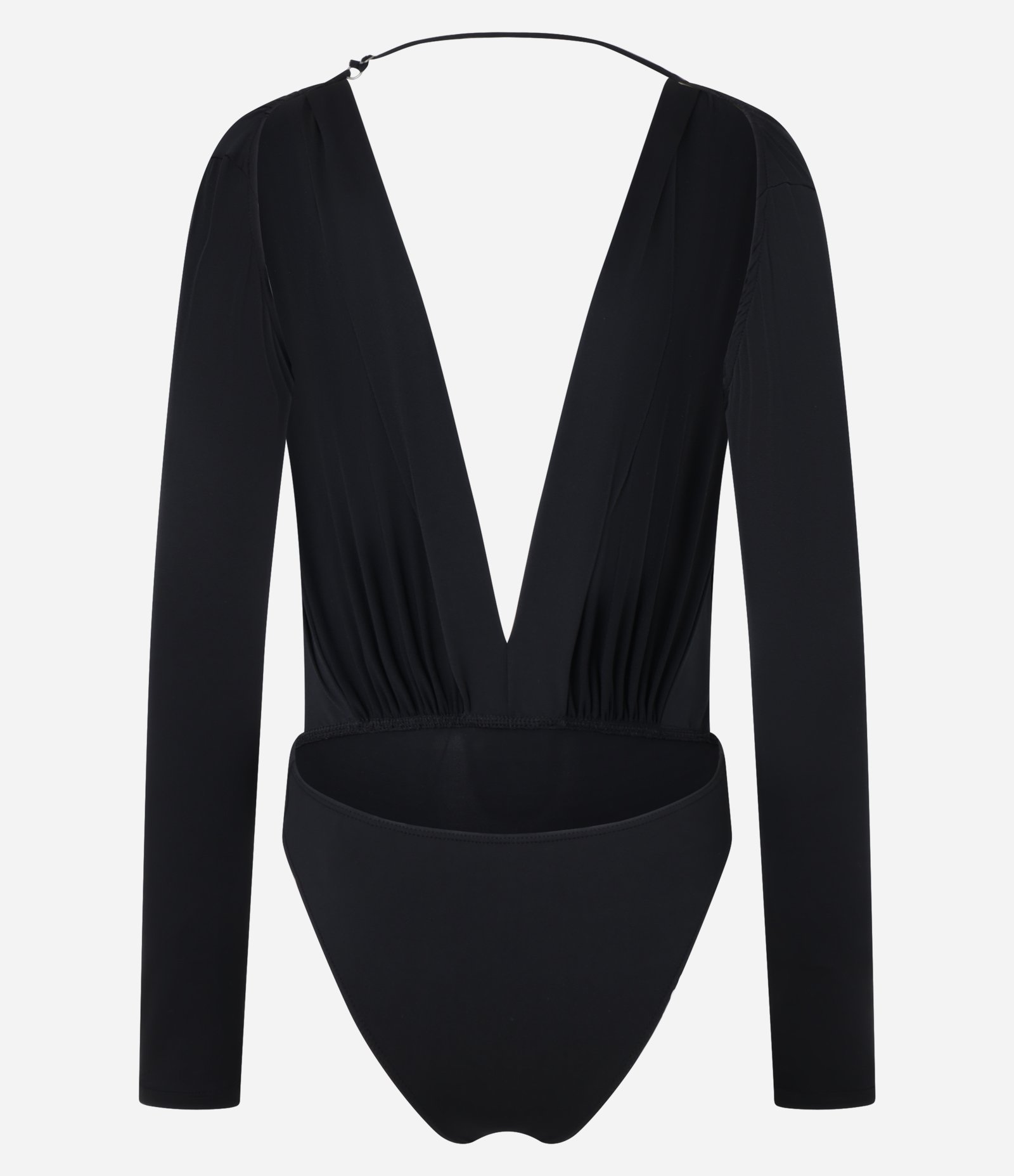 Body com Decote Profundo e Abertura nas Costas Preto 8