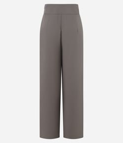 Calça Pantalona em Crepe com Pences