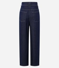 Calça Baggy em Jeans com Cintura Alta