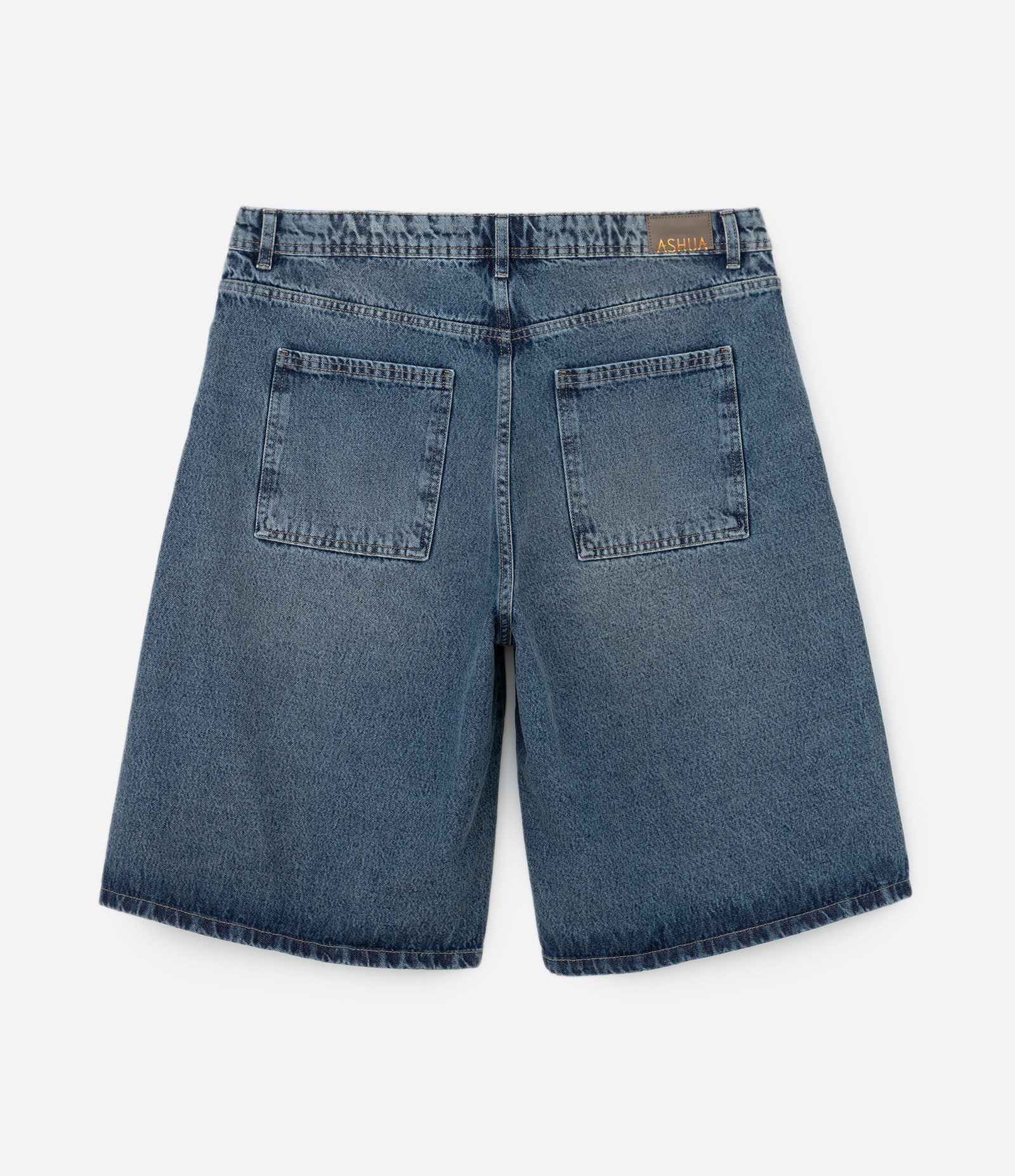 Bermuda Jorts Jeans Recortes Assimétricos Curve & Plus Size Azul 6