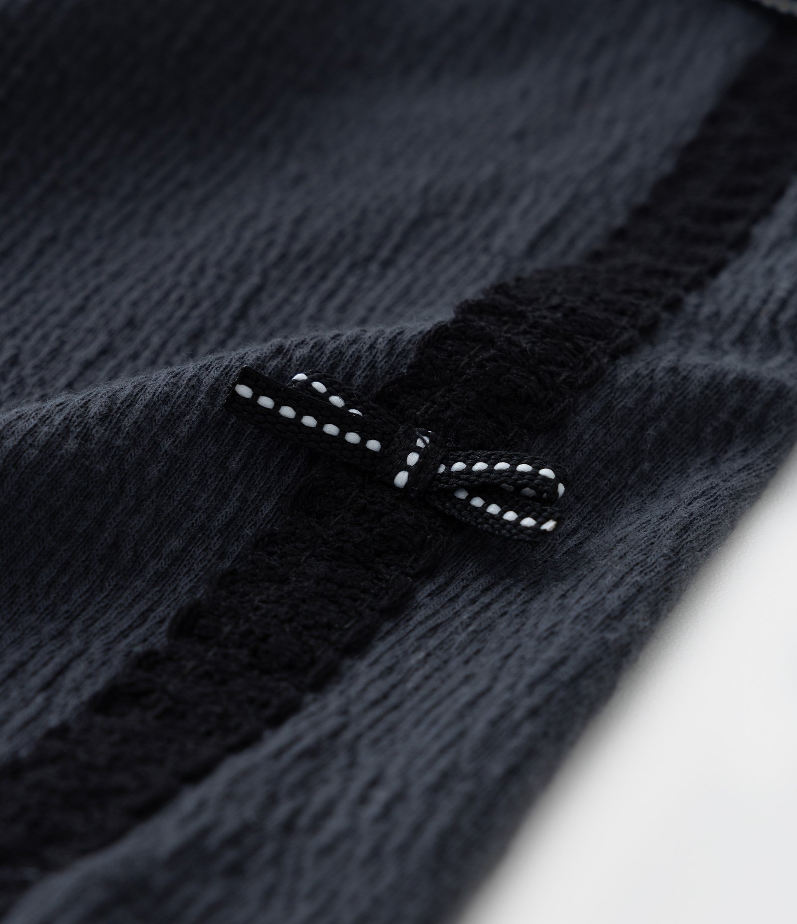 Calça Wide Leg Infantil Texturizada com Lacinhos- Tam 1 a 6 Anos Cinza Escuro 5