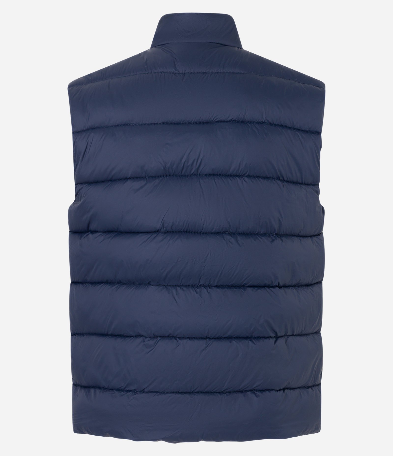 Colete Puffer em Poliamida com Gola Alta e Bolsos Azul 6