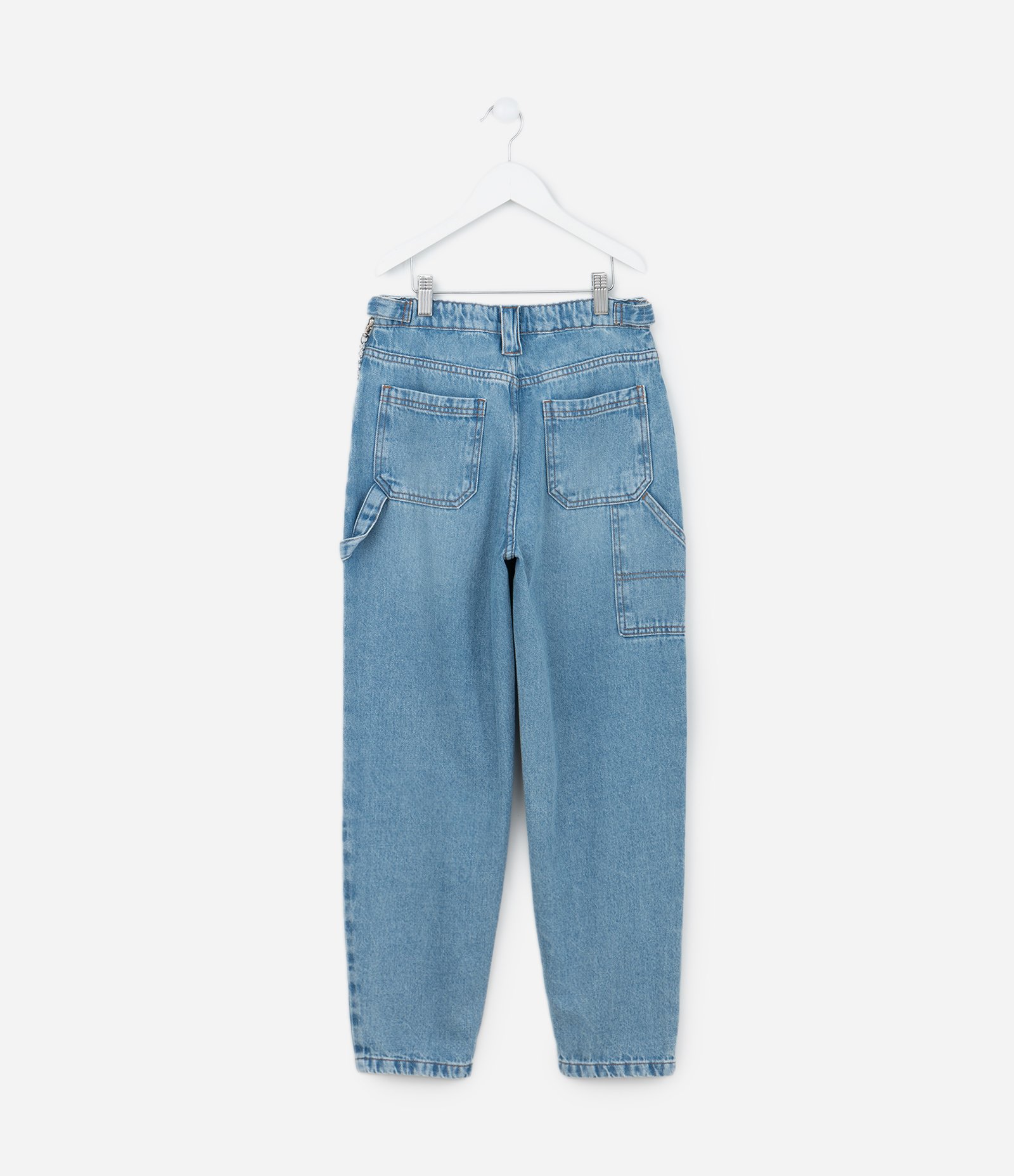 Calça Balloom Infantil em Jeans com Corrente - Tam 5 a 14 Anos Azul 2
