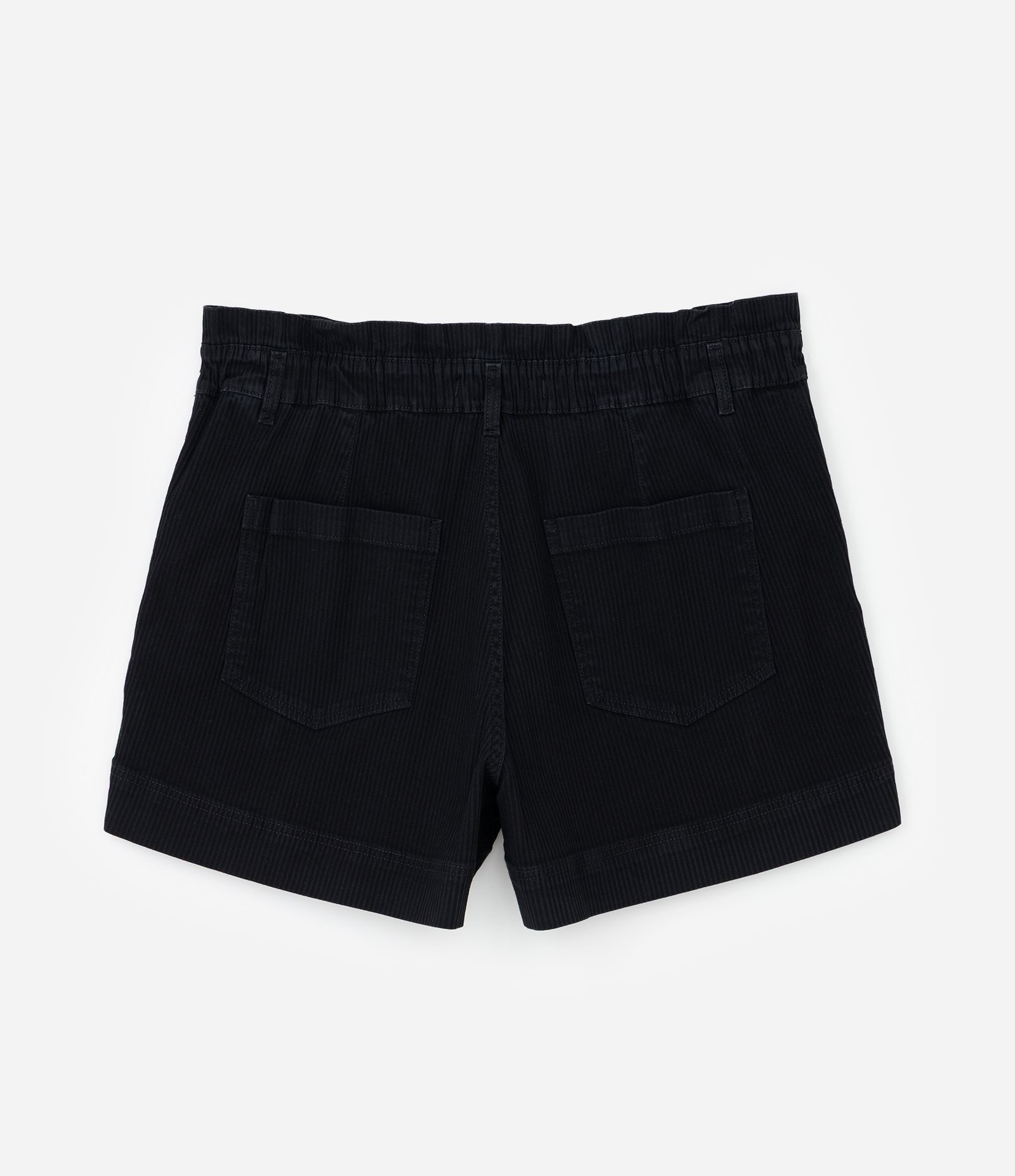 Short Clochard em Sarja Cotelê Curve & Plus Size Preto 6