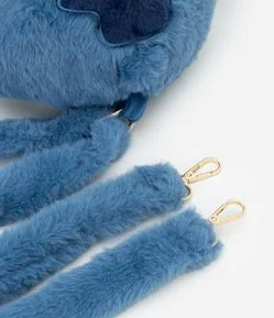 Mochila Infantil em Pelúcia com Formato do Stitch - Tam Único