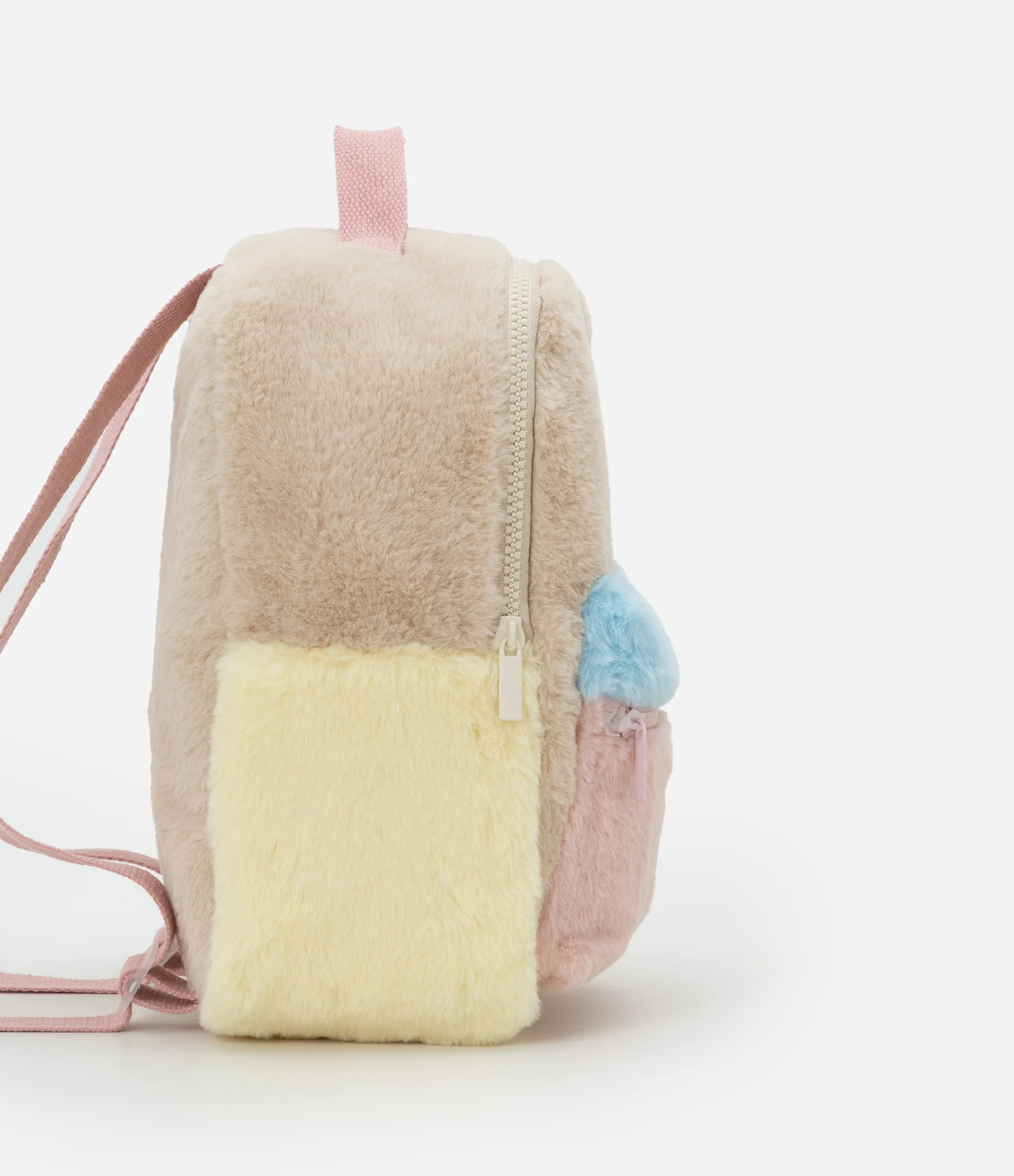 Mochila Infantil com Pelinhos e Estampa Coelhinho - Tam U Multicores 2